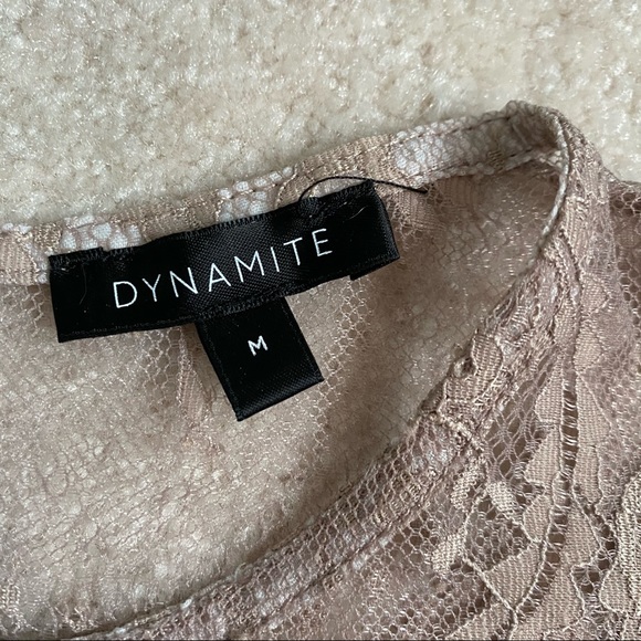 Dynamite Blush Lace Top - Picture 3 of 3